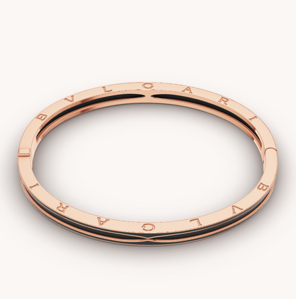 [⭐Corinne]ZERO 1 PINK GOLD WITH MATTE BLACK CERAMIC BRACELET