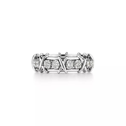 [Corinne]SIXTEEN STONE SILVER RING