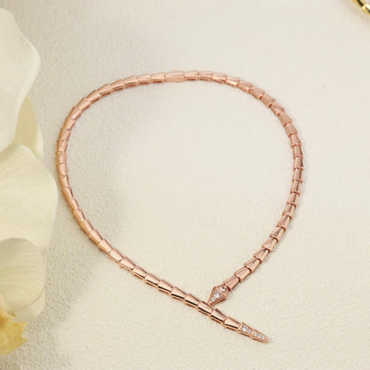 [⭐Corinne]NEW！SERPENT DIAMOND AT BOTH ENDS NECKLACE