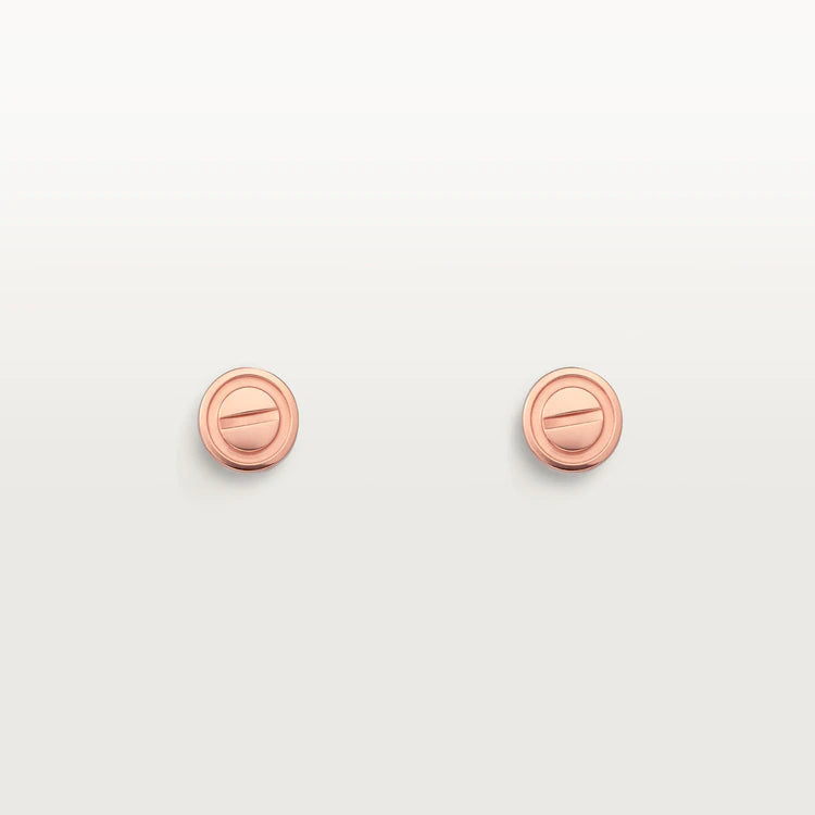 [⭐Corinne]LOVE EARRINGS PINK GOLD 10MM