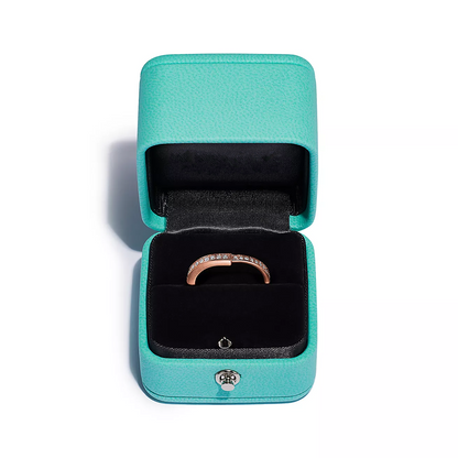 [Corinne]LOCK RING PINK GOLD DIAMOND PAVED