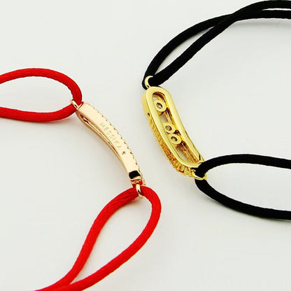 [⭐Corinne]Messika Care(s) pink cord pavé bracelet