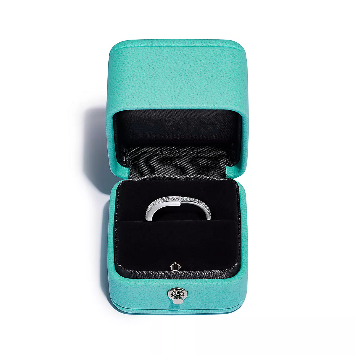[Corinne]LOCK RING SILVER DIAMOND PAVED