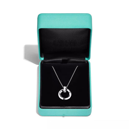 [Corinne]T CIRCLE PENDENT SILVER NECKLACE