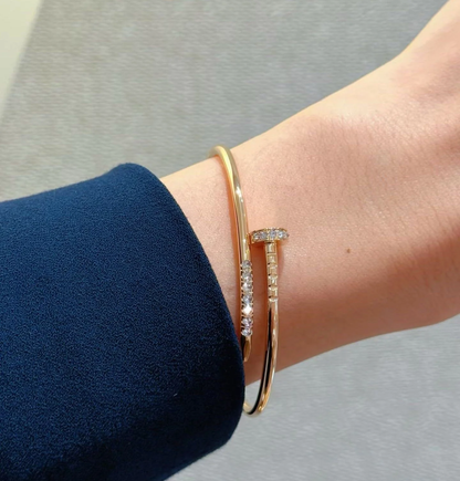 [⭐Corinne]JUSTE BRACELET 2.5MM DIAMONDS NEW