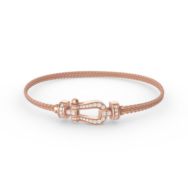 [⭐Corinne]FORCE SMALL HORSESHOE  DIAMOND CHAIN ROPE BRACELET