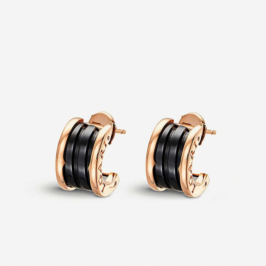 [⭐Corinne]ZERO 1 PINK GOLD CERAMIC EARRINGS