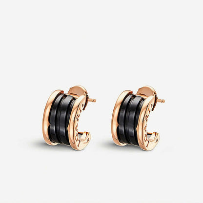 [⭐Corinne]ZERO 1 PINK GOLD CERAMIC EARRINGS