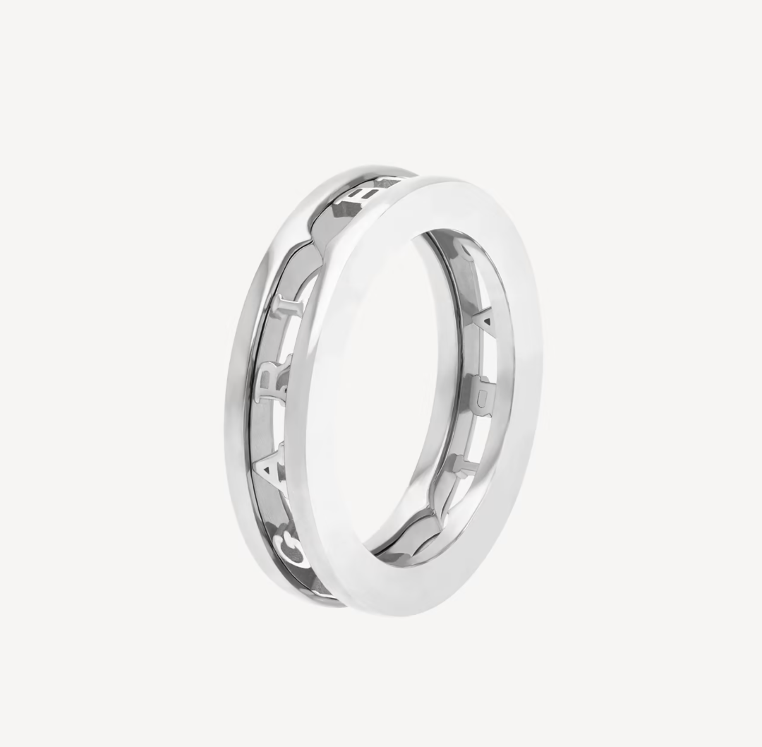 [⭐Corinne]ZERO 1 ONE-BAND WITH OPENWORK LOGO SPIRAL RING