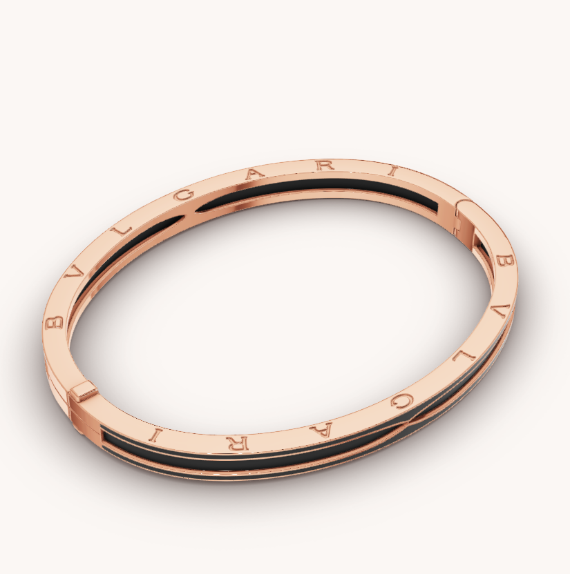 [⭐Corinne]ZERO 1 PINK GOLD WITH MATTE BLACK CERAMIC BRACELET