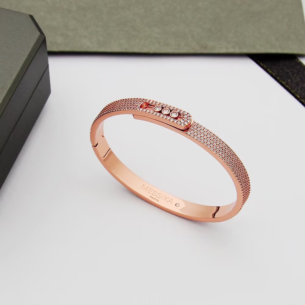 [⭐Corinne]Move Noa Full Pavé Diamond Bangle Bracelet