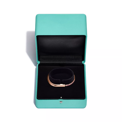 [Corinne]LOCK BRACELET ROSE DIAMOND PINK GOLD