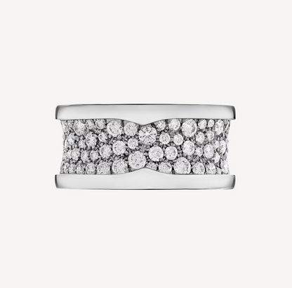 [⭐Corinne]ZERO 1 WITH PAVED DIAMONDS ON THE SPIRAL RING