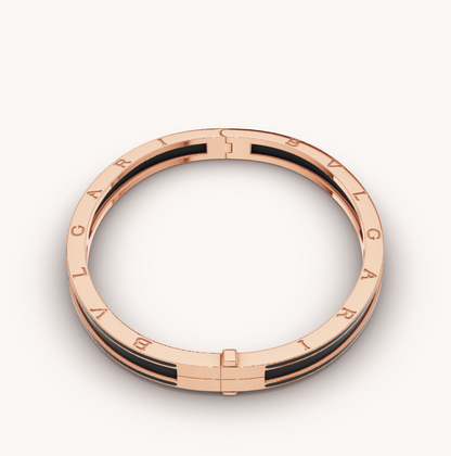 [⭐Corinne]ZERO 1 PINK GOLD WITH MATTE BLACK CERAMIC BRACELET