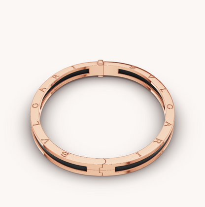 [⭐Corinne]ZERO 1 PINK GOLD WITH BLACK CERAMIC BRACELET