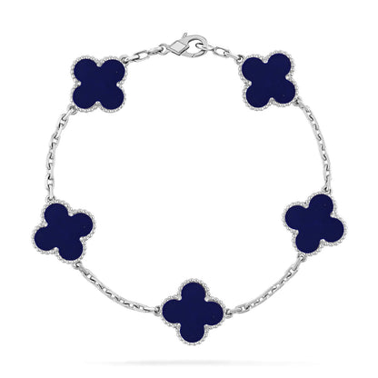 [⭐Corinne]CLOVER 5 MOTIF LAPIS LAZULI BRACELET COLLECTION
