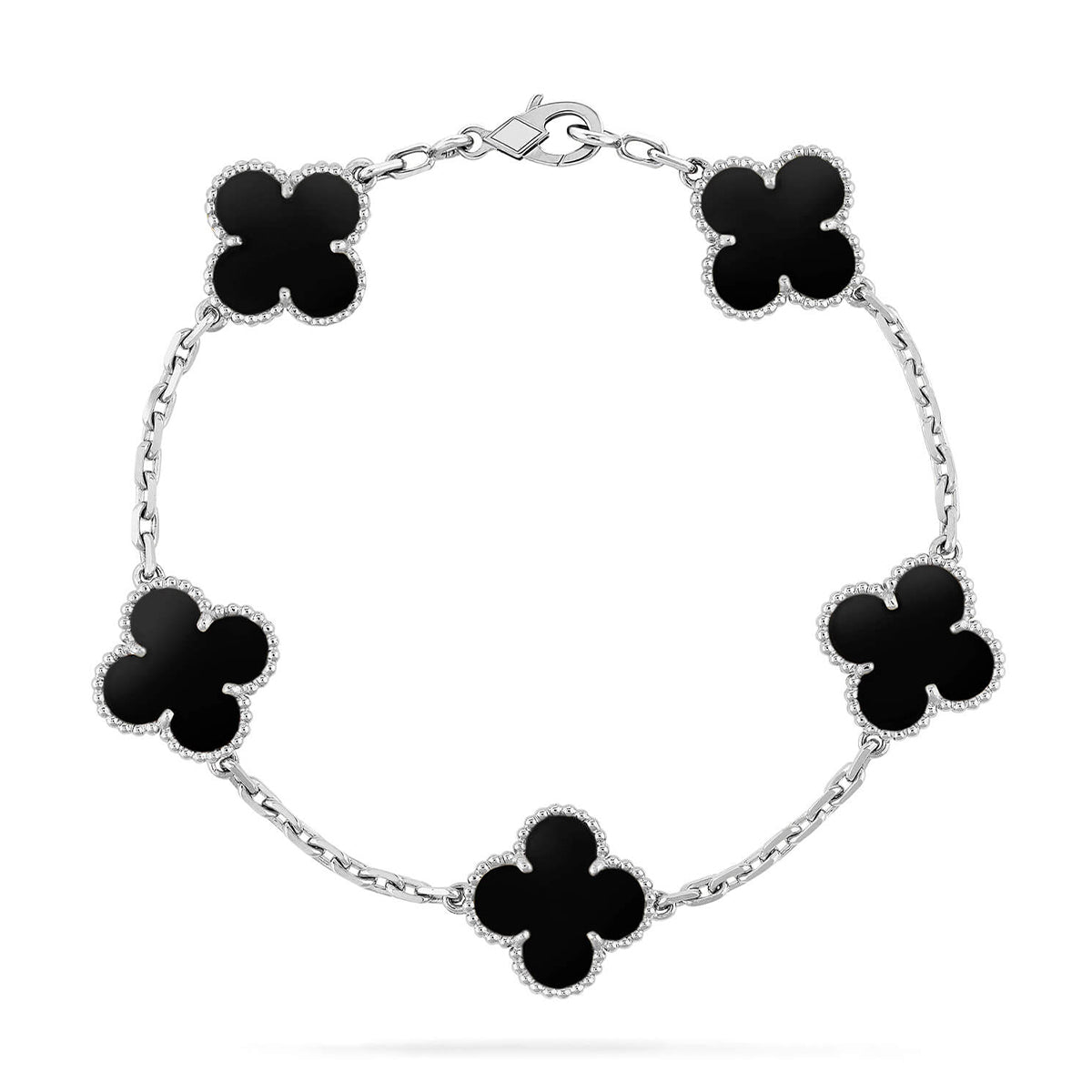 [⭐Corinne] CLOVER 5 MOTIF ONYXS BRACELET COLLECTION