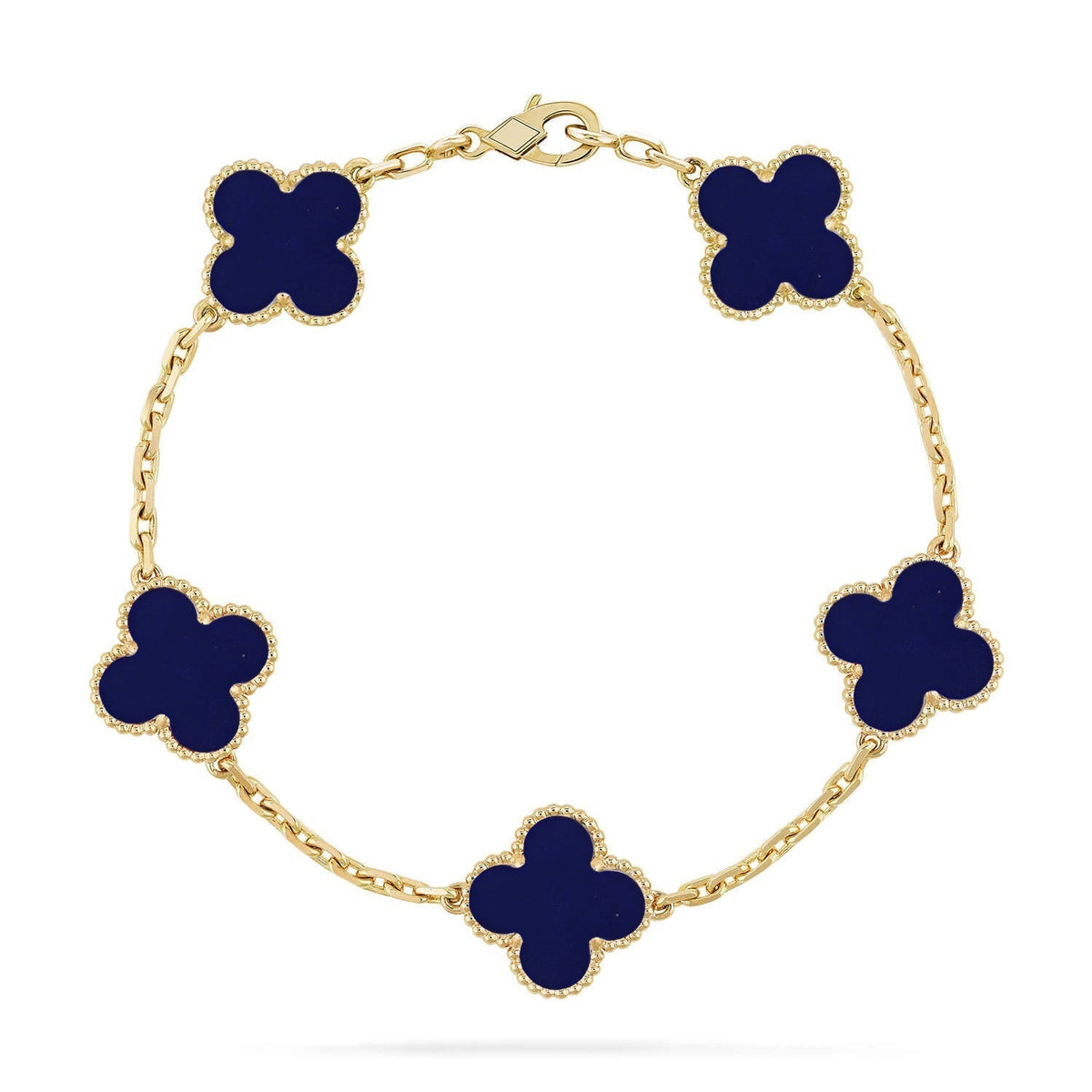 [⭐Corinne]CLOVER 5 MOTIF LAPIS LAZULI BRACELET COLLECTION