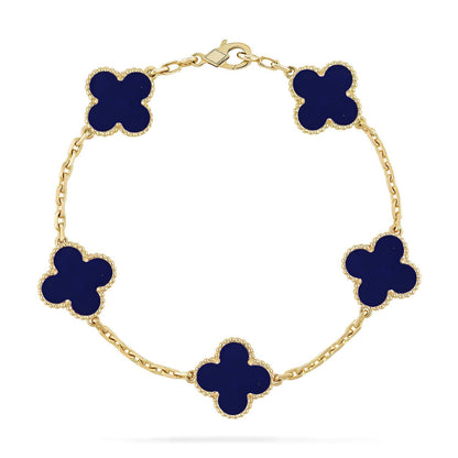 [⭐Corinne]CLOVER 5 MOTIF LAPIS LAZULI BRACELET COLLECTION