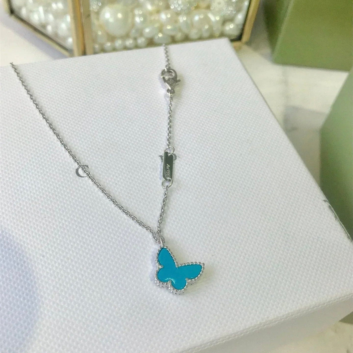 [⭐Corinne]BUTTERFLY TURQUOISE BUTTERFLY BRACELET SILVER