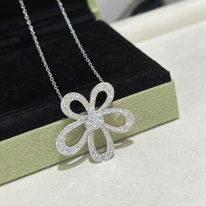 [⭐Corinne]FLOWERLACE NECKLACE FULL DIAMONDS