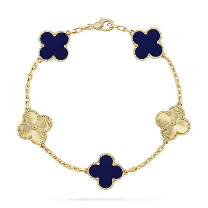 [⭐Corinne]CLOVER 5 MOTIF LAPIS LAZULI BRACELET COLLECTION