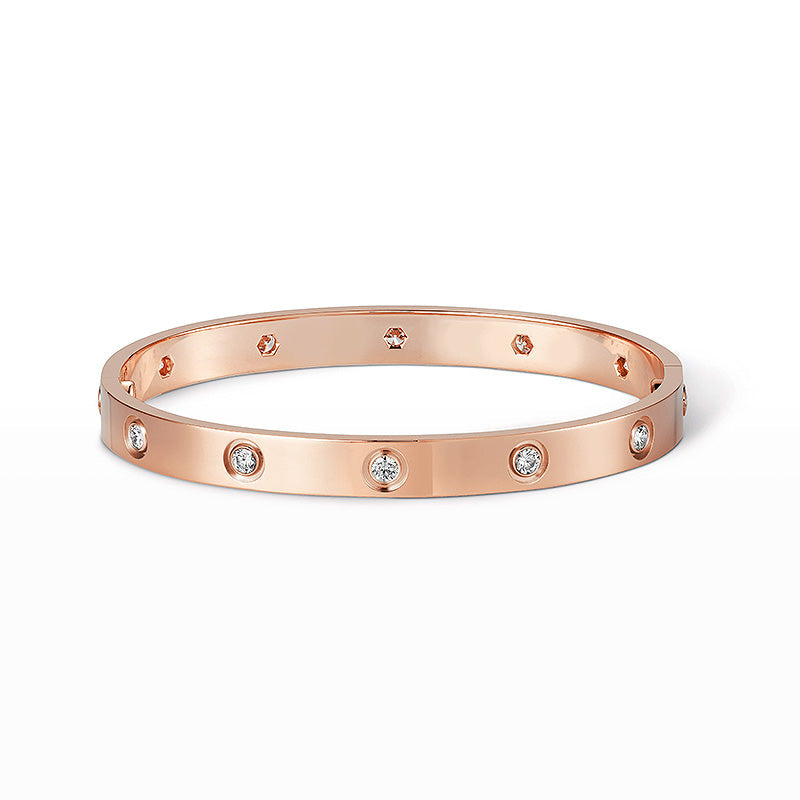 [⭐Corinne]LOVE BRACELET 6.1MM 10 DIAMONDS