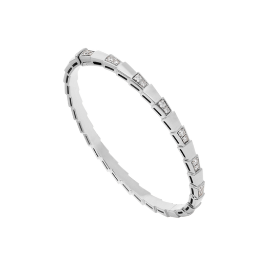 [⭐Corinne]SERPENTI BRACELET SILVER DIAMOND