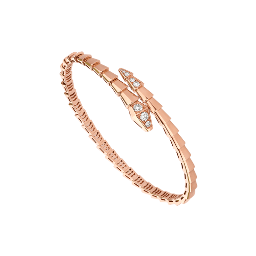 [⭐Corinne]SERPENTI BRACELET DIAMONDS PINK GOLD