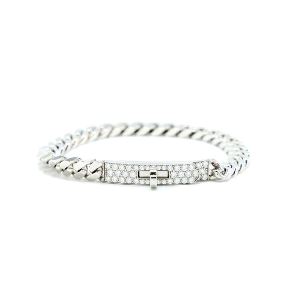 [⭐Corinne]KELLY CHAIN SILVER DIAMOND BRACELET