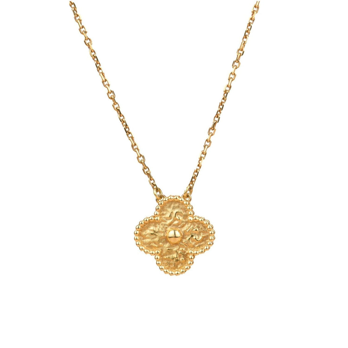 [⭐Corinne]CLOVER 15MM  BRONZING NECKLACE