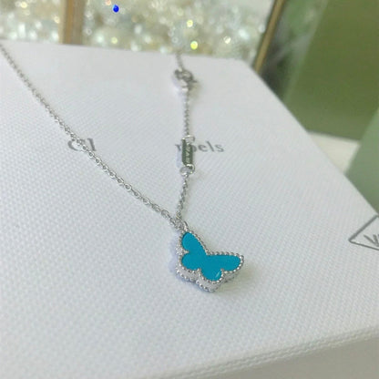 [⭐Corinne]BUTTERFLY TURQUOISE BUTTERFLY BRACELET SILVER