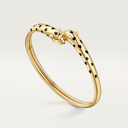 [⭐Corinne]PANTHERE DOUBLE HEADED OPEN BRACELET