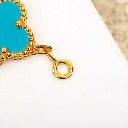 [⭐Corinne] CLOVER 5 MOTIF TURQUOISE BRACELET COLLECTION