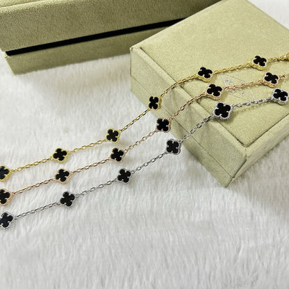 [⭐Corinne]CLOVER 6 MOTIF  ONYXS BRACELET