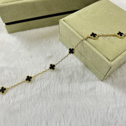 [⭐Corinne]CLOVER 6 MOTIF  ONYXS BRACELET