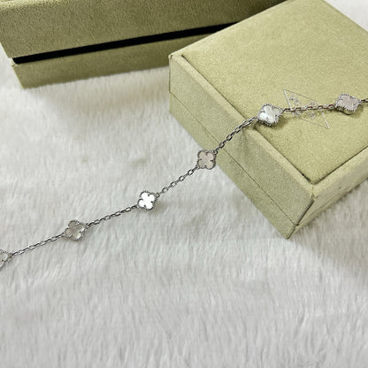 [⭐Corinne]CLOVER 6 MOTIF WHITE MOP BRACELET