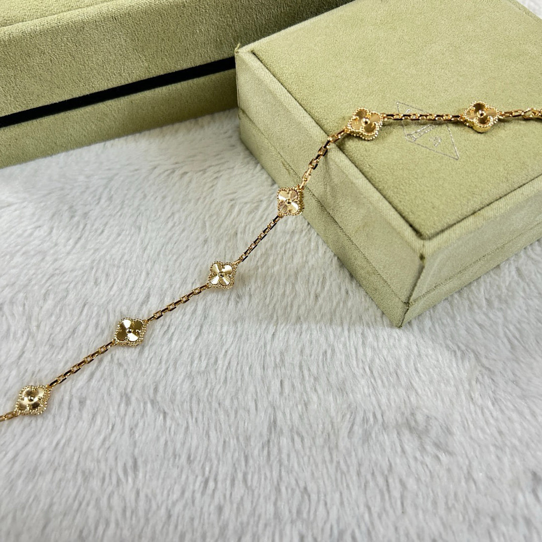 [⭐Corinne]CLOVER 6 MOTIF DIAMOND BRACELET