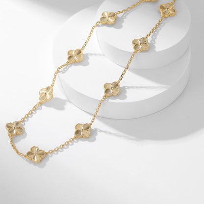 [⭐Corinne]CLOVER 10 MOTIFS LASER NECKLACE