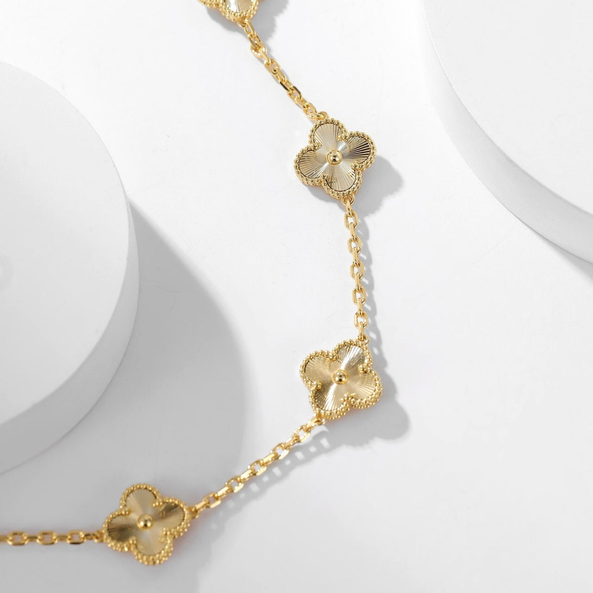 [⭐Corinne]CLOVER 10 MOTIFS LASER NECKLACE
