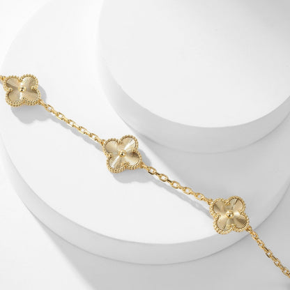 [⭐Corinne]CLOVER 10 MOTIFS LASER NECKLACE