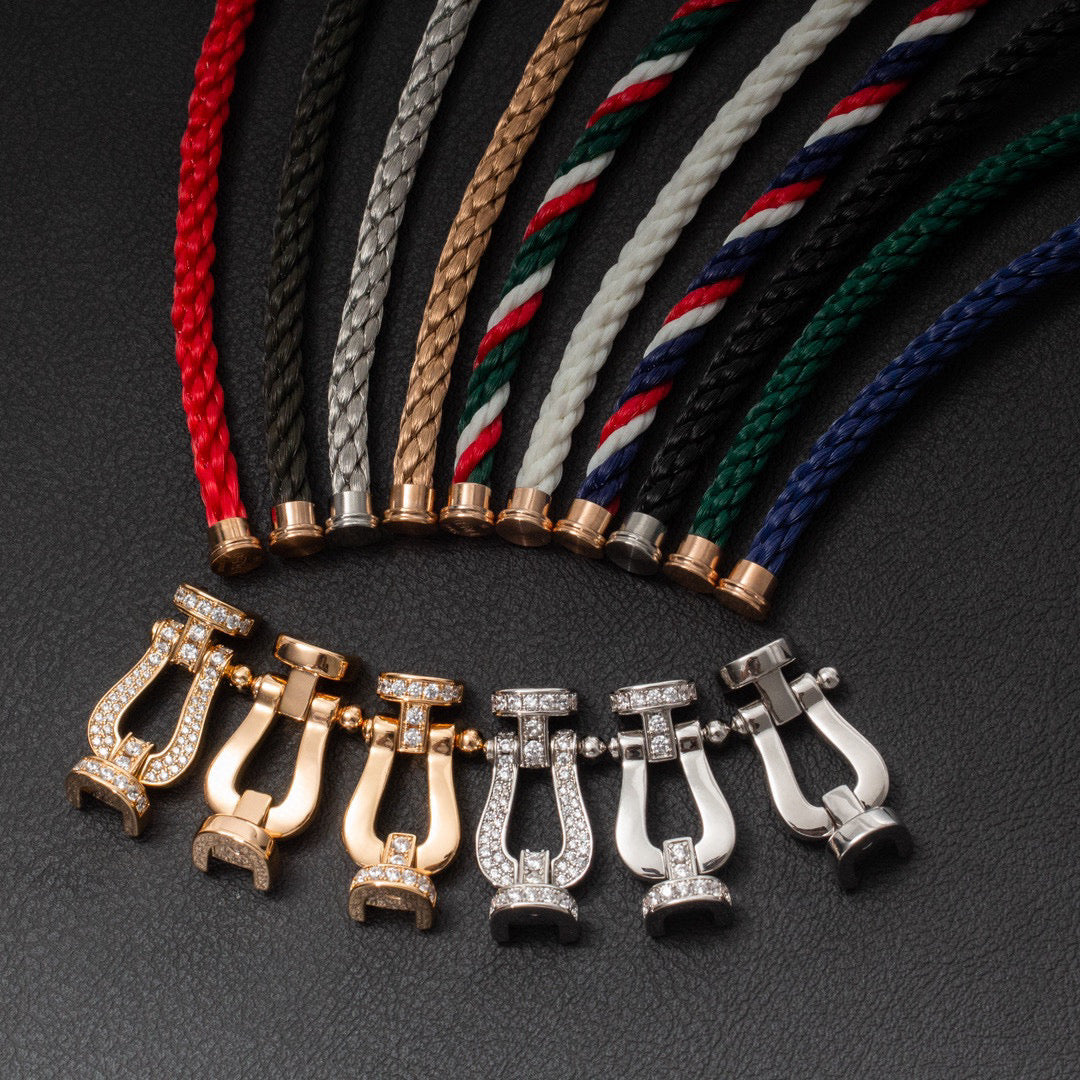 [⭐Corinne]FORCE LARGE HORSESHOE NO DIAMOND BRACELET ROSE GOLD