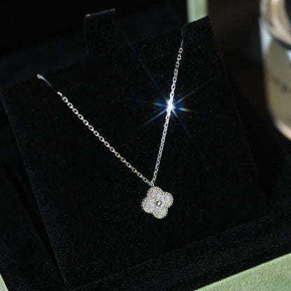 [⭐Corinne]CLOVER MINI 9.5MM PENDANT DIAMOND NECKLACE