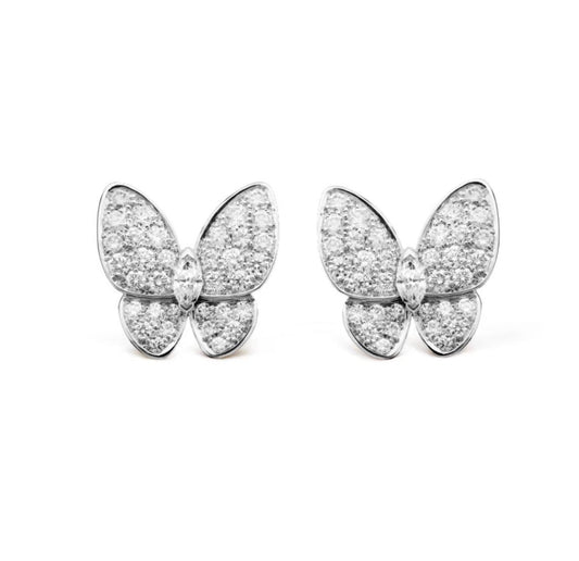 [⭐Corinne]BUTTERFLY ALL DIAMOND EARRINGS