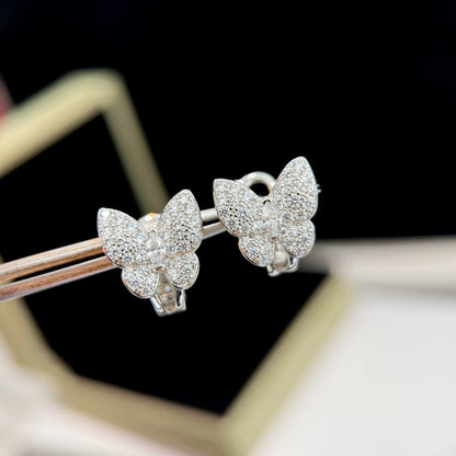 [⭐Corinne]BUTTERFLY ALL DIAMOND EARRINGS