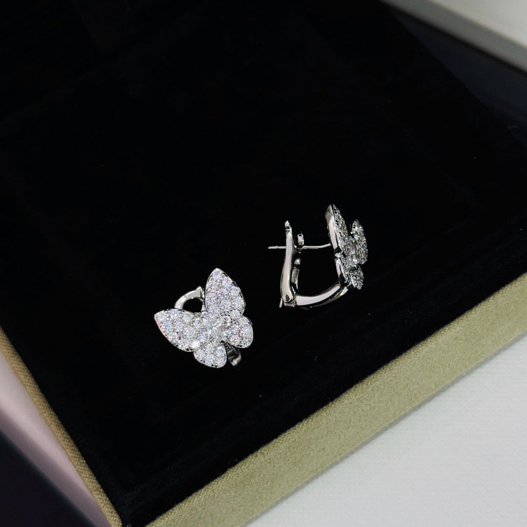 [⭐Corinne]BUTTERFLY ALL DIAMOND EARRINGS