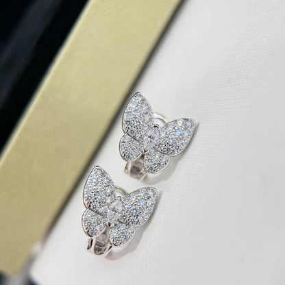 [⭐Corinne]BUTTERFLY ALL DIAMOND EARRINGS
