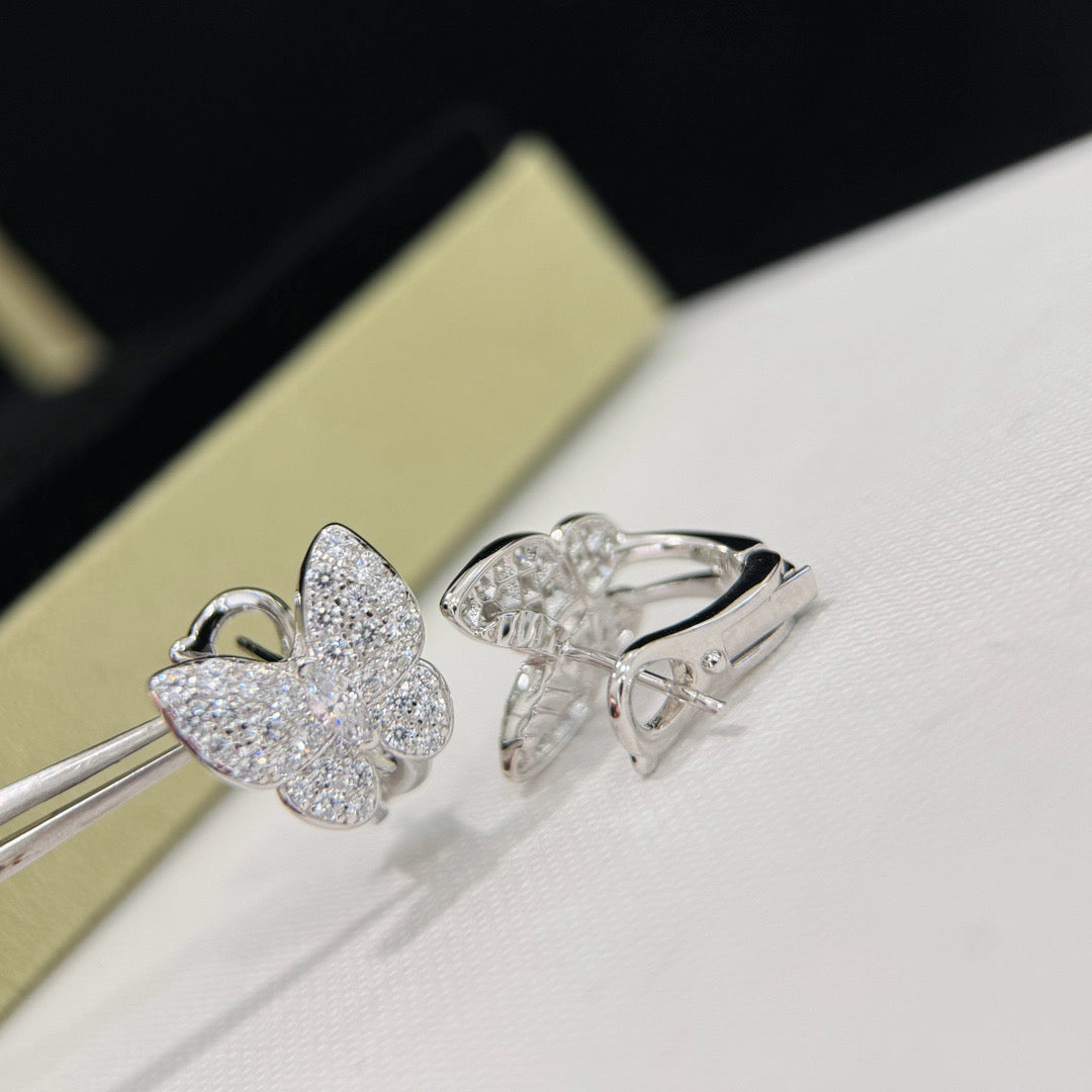 [⭐Corinne]BUTTERFLY ALL DIAMOND EARRINGS