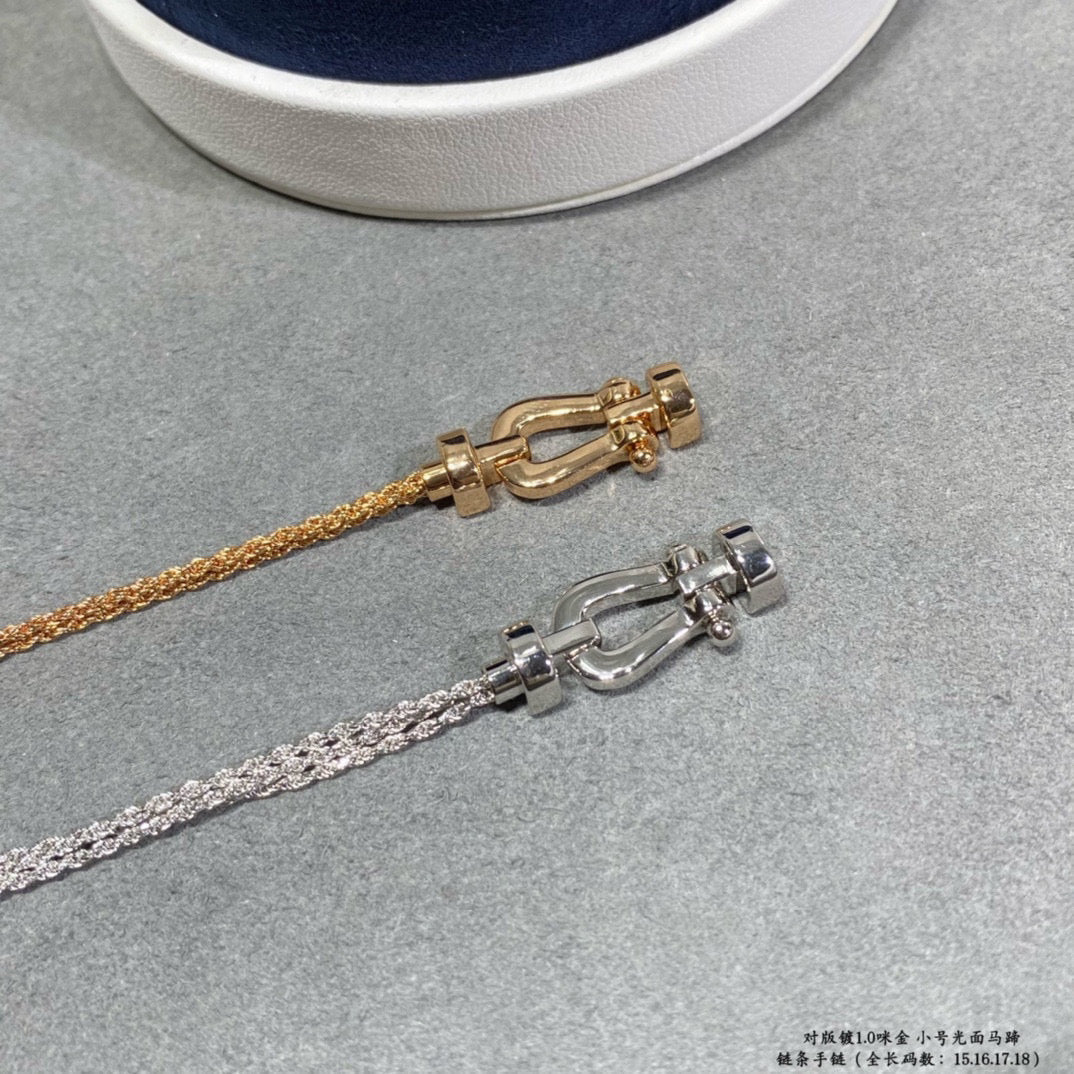 [⭐Corinne]FORCE SMALL HORSESHOE  DIAMOND CHAIN ROPE BRACELET