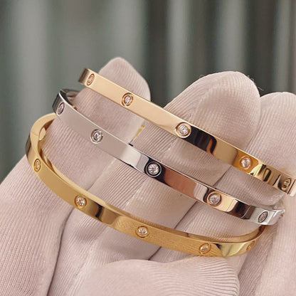 [⭐Corinne]LOVE BRACELET 3.65MM 10 DIAMONDS